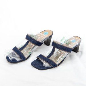 LAUREN - Ralph Lauren - Denim Backless Heels Size